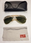 ACESSÓRIO - Óculos de sol, marca Ray Ban, modelo Aviator - Large Metal - RB 3407- Serie 001/M4 - 58 14-2P, Polarizado - original, no estojo.