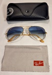 ACESSÓRIO - Óculos de sol, marca Ray Ban, modelo Aviator - Large Metal - RB 3025 - Serie 001/3F- 55 14-2N - original, no estojo.