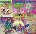 MÔNICA #120. MÔNICA #123. ALMANAQUE DA MÔNICA #91. CEBOLINHA #140. CEBOLINHA #124. CEBOLINHA #141.