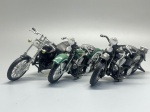 COLECIONISMO - Lote de 3 miniaturas de motocicletas diversas.