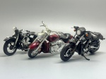 COLECIONISMO - Lote de 3 miniaturas de motocicletas diversas.