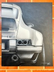 QUADRO - OST - Carro Cinza. Med. 100x80 cm.