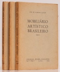 Mobiliário Artístico Brasileiro Tomo I, II e III. José de Almeida Santos. Coleção Museu Paulista, 1952. Cerca de 600 páginas.