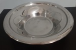 Bacia inox para alimentos - Diâmetro:  29 cm e Altura: 5 cm