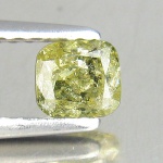 DIAMANTE YELLOW - Precioso e raro diamante yellow de 0.44 ct medindo 4.18 x 3.80 x 2.71  mm, tratamento 100% natural de excelente qualidade e clareza I1 / I2 . Clássica lapidação almofada brilhante, origem Bélgica. Ótimo investimento para montar uma joia de qualidade .