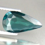 Preciosa e rara Turmalina Indicolita blue extra de excepcional qualidade e clareza, belíssima lapidação pera brilhante, pesando 1.49 cts medindo 12.94 x 6.98 x 2.48 mm . Ótimo investimento para montar uma joia de qualidade . Origem Moçambique.