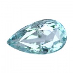 Preciosa Turmalina Paraíba azul neon extra, excelente qualidade e clareza, clássica lapidação gota brilhante pesando 0.17 cts medindo 4.81 x 2.74 x 2.03 mm. Ótimo investimento para montar uma joia de qualidade. Origem Brasil. Possui inclusões naturais.