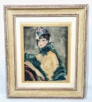 Jean Gabriel DOMERGUE (BORDEAUX-FRA, 1889 - 1962, PARIS) - 10/200 - Lindíssima e rara gravura do renomada artista francês, representando expressiva figura feminina rica em movimentos e colorações. Assinada no C.I.D. Mede 37 x 47 cm aproximadamente. Enquadrada em pesada moldura de madeira nobre patinada da época medindo 68 x 78 cm. Bom estado de conservação. NOTA SOBRE O ARTISTA: Domergue nasceu em Bordeaux e estudou na École nationale supérieure des Beaux-Arts . Em 1911, ele foi vencedor do Prix de Rome .  2  A partir da década de 1920, ele se concentrou em retratos,  3  e afirmou ser "o inventor do pin-up ".  citação necessária  Ele também desenhou roupas para o costureiro Paul Poiret . De 1955 a 1962, foi curador do Musée Jacquemart-André , organizando exposições de obras de Van Gogh , Toulouse-Lautrec , Goya e outros. Domergue foi nomeado Chevalier da Légion d'honneur . Ele morreu em 16 de novembro de 1962 em uma calçada de Paris. Jean-Gabriel Domergue (4 de março de 1889  1   16 de novembro de 1962  2  ) foi um pintor francês especializado em retratos de mulheres parisienses .