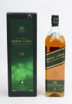 Whisky - Johnie Walker Escocês - Green Label - 15 anos - 1 litro lacrado, acondicionado em caixa original.