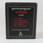 CARTUCHO de VÍDEO GAME ATARI - COMBAT - CX2601 - Fabricado em Taiwan. Não testado por ausência de equipamento e sem garantia futura.