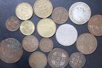 lote com 16 moedas de Portugal