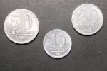 moedas do Brasil, 10, 20 e 50 centavos de 1959