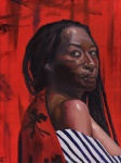 Cláudia Araújo Macedo(Rio de Janeiro RJ 1989), "Estudo Feminino", Óleo Sobre Tela. Assinado. Med. 40 x 30 cm (MI);  Acervo Particular Ateliê da Artista Rio de Janeiro/RJ. Nota Biográfica: Jornalista, nascida em 15 de janeiro de 1989. Desenha desde que se entende por gente, mas desde 2019 se dedica à pintura a óleo.