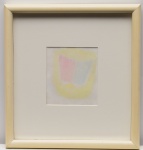 ALUÍSIO CARVÃO (1920-2001)  Desenho a cores representando abstração. Assinada a lápis no C.I.D. Moldura em madeira laqueada de cor marfim. Etiqueta com informações no verso. Med. MI 13,0 cm X 11,0 cm.   ME  33,0 cm X 31,0 cm.                                                             BIOGRAFIA - Aluísio Carvão foi um pintor, escultor, ilustrador, ator, cenógrafo e professor brasileiro. Em 1946 participou, pela primeira vez, de uma coletiva, tendo recebido o Prêmio Especial no Salão Paraense de Belas Artes. Fonte: Wikipédia