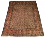 TAPETE Oriental Persa-Iraniano, Moud, feito a mão em lã. Med. 2,57 m X 2,00 m