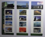 BRASIL, 2010, Série Completa, 12 Selos Despersonalizados, Vistas de Brasília, RHM C-2940/C-2951, Mint