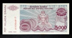 Croácia, República Sérvia Krajina, 1993, 5.000 Dinares, P # R20, FE