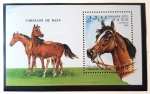 SAARA OCIDENTAL 1993 BLOCO CAVALOS DE RAÇA MINT