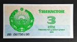 Uzbequistão  1992  3 Som  P# 62  FE