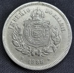 Moeda do Brasil - 100 réis - 1888 - V030