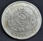 Moeda do Brasil - 200 réis - 1887 - V033