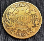 Moeda do Brasil - 500 Réis - 1930 - V127 - Bronze-alumínio - Escassa