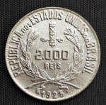 Moeda do Brasil - 2000 Réis  1925  Prata  P711