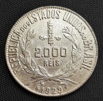 Moeda do Brasil - 2000 Réis  1929  Prata  P715