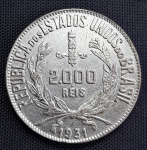 Moeda do Brasil - 2000 Réis  1931  Prata  P717