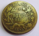 Moeda do Brasil - 1000 réis  1930  Variedade: Ponto entre os zeros - 10.00 - V133