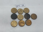 Lote de 12 moedas de 50 cruzeiros da datado de 1956.