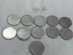 Lote de 11 moedas de 10 cruzados, década de 80.