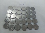 Lote de 30 moedas de 10 cruzeiros novo, década de 90.