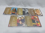 Lote de 5 cd's originais da coleção revista Caras "A Música do Século", numerações diversas.