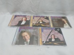 Lote de 5 cd's originais da coleção "Meu Piano - Arthur Moreira Lima", numerações diversas.