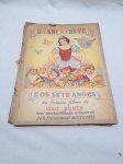 Antigo e raro álbum de figurinhas da "Branca de neve e os sete anões". Impresso em 1952, editora Vecchi. Faltando 34 figurinhas.