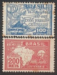 ANO COMPLETO DE SELOS COMEMORATIVOS - 1927 - COM 2 SELOS NOVOS SEM CARIMBO