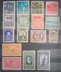 ANO COMPLETO DE SELOS COMEMORATIVOS - 1939 - COM 16 SELOS NOVOS SEM CARIMBO