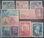 ANO COMPLETO DE SELOS COMEMORATIVOS - 1949 - COM 12 SELOS NOVOS SEM CARIMBO INCLUINDO OS AÉREOS