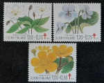 FINLANDIA - FLORA - 3 SELOS MINT