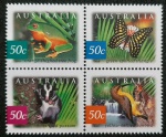 AUSTRÁLIA - FAUNA - QUADRA MINT