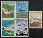 PAPUA-NOVA GUINÉ - TRANSPORTES AÉREOS - SÉRIE COMPLETA MINT