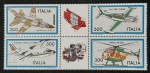 ITÁLIA - TRANSPORTES AÉREOS - SÉRIE COMPLETA COM PONTOS DE ÓXIDO