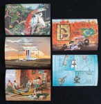 B74/75/76/77/78 - CINCO BLOCOS NOVOS TODOS DE 88 - RHM 27 UF