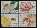 PITCAIRN - FAUNA - SÉRIE COMPLETA COM 4 SELOS MINT - ABAIXO DO FACIAL 