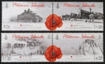 PITCAIRN - TRANSPORTES DE GUERRA - SÉRIE COMPLETA COM 4 SELOS MINT - ABAIXO DO FACIAL 