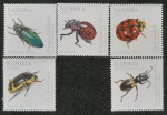 NAMIBIA - FAUNA - SÉRIE COMPLETA COM 5 SELOS MINT - ABAIXO DO FACIAL