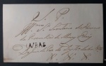 PRÉ FILATELICO DE 1838 CARIMBO DE LAVRAS DO JUIZ DE PAZ PARA O SECRETÁRIO DE GOVERNO - CATALOGO R$ 7.000,