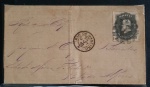 CARTA DO RIO PARA PATI DO ALFERES COM SELO DE 200 RÉIS CARIMBO DE 25 OUTUBRO DE 1877 - AVALIADA EM R$ 900