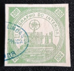 TELEGRAFO 200 RÉIS VERDE - USADO - RHM 230UF